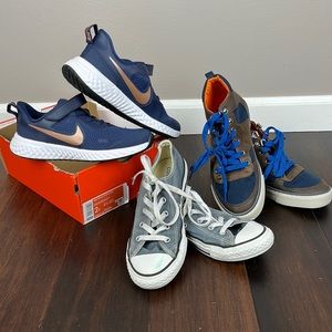 NIB/EUC boys size 2 shoe bundle